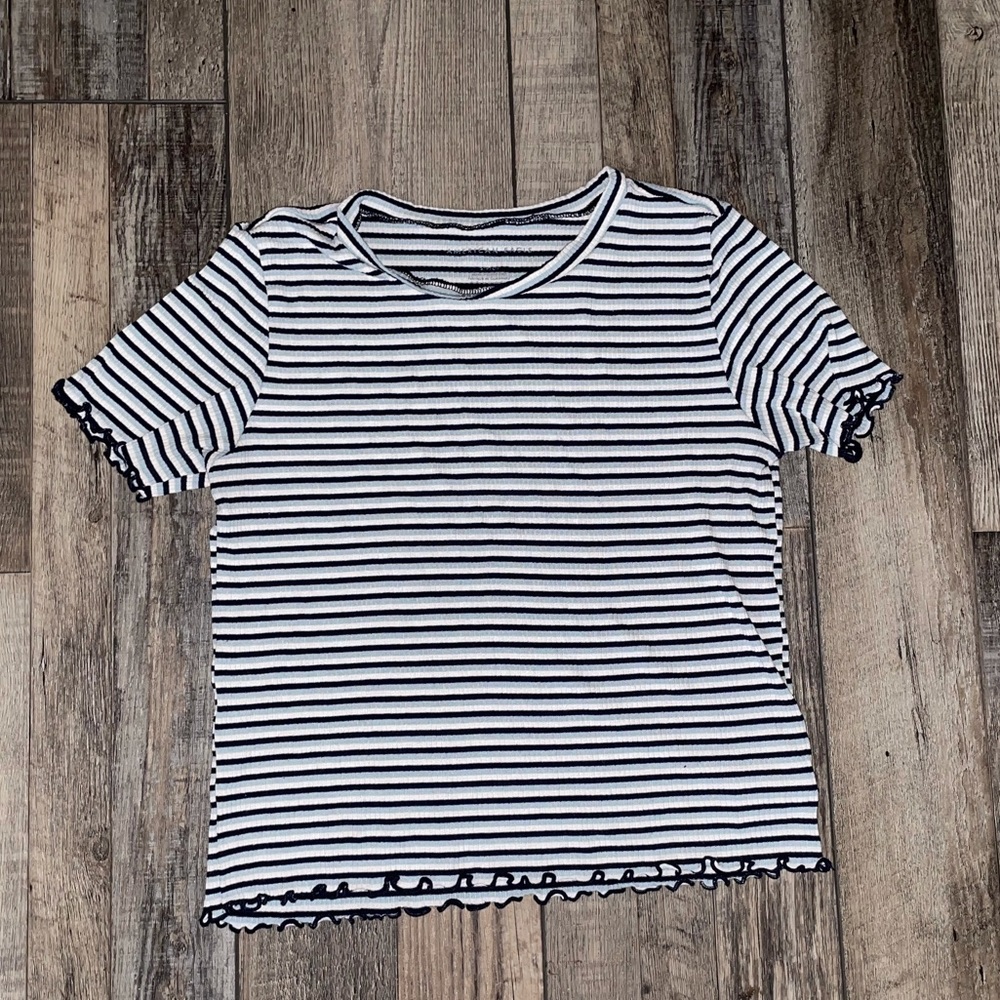 Striped american eagle top